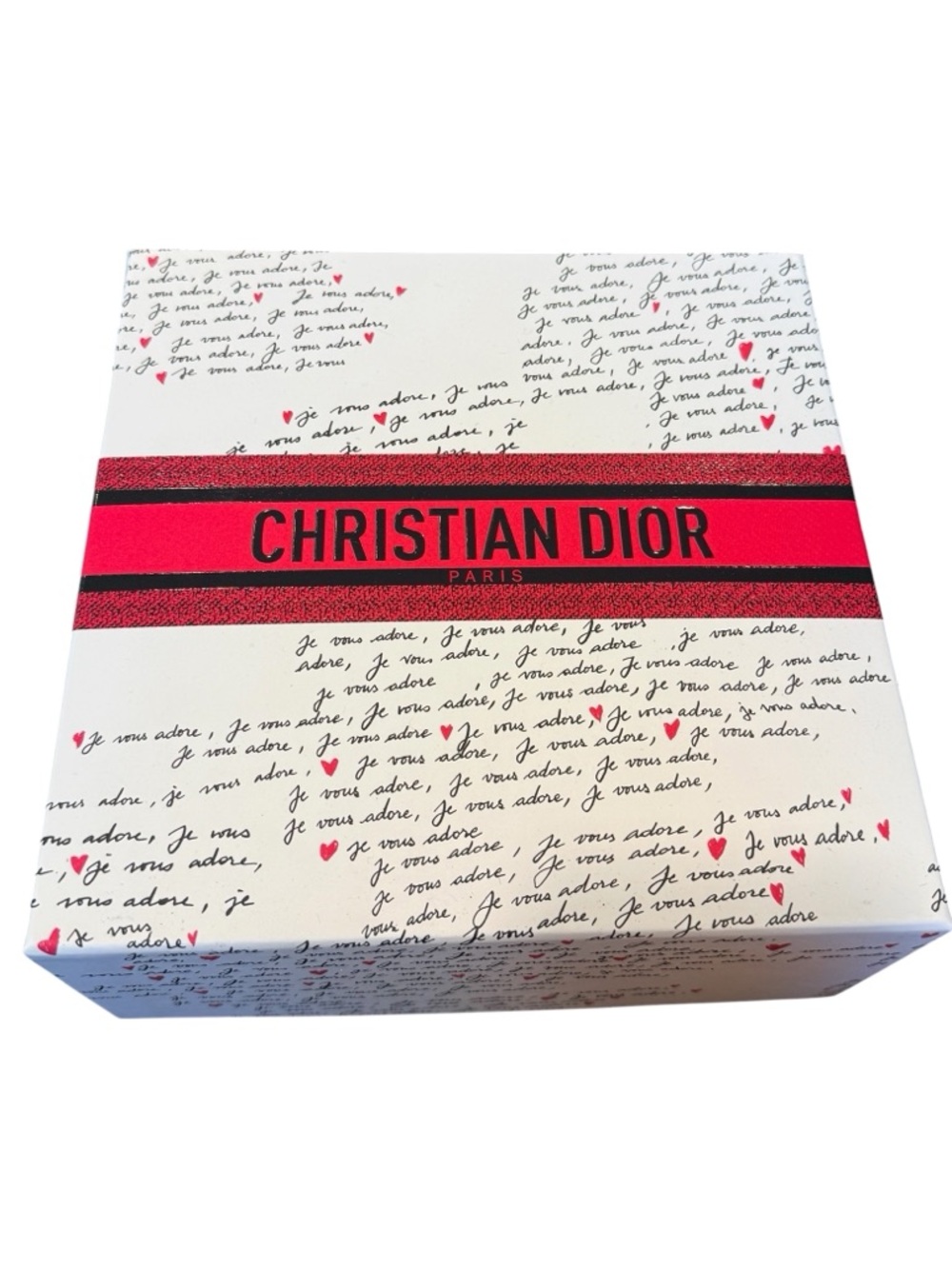 Christian Dior Je Vous Adore Limited Edition White Red Gift Box 8x8x4.5